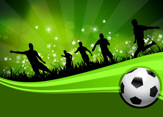 Soccer players © graphilandia