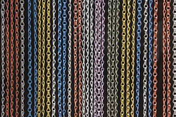 multicolored chains