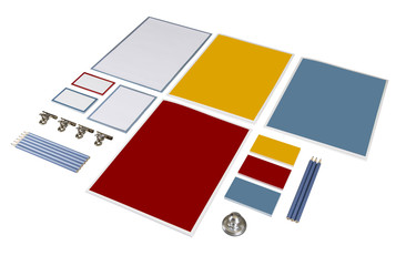 set of paper and pencil