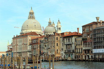 Venecia, Iglesia de Santa Maria della Salute al fondo