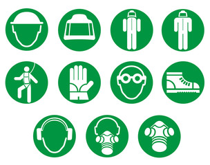 Icons of work equipment