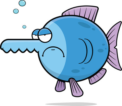 recommend clip art: Cartoon Saw Fish Angry