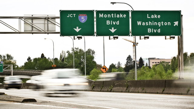 Seattle Highway 520 Traffic Time Lapse