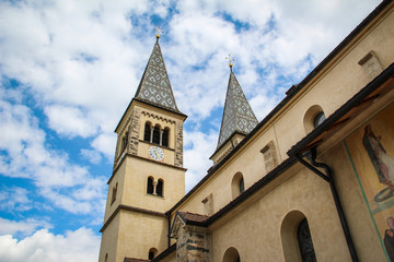 Fototapeta premium Church & Cloudy Sky