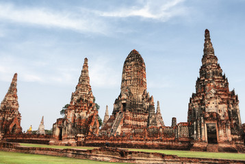 Fototapeta premium Chaiwatthanaram temple at Ayutthaya