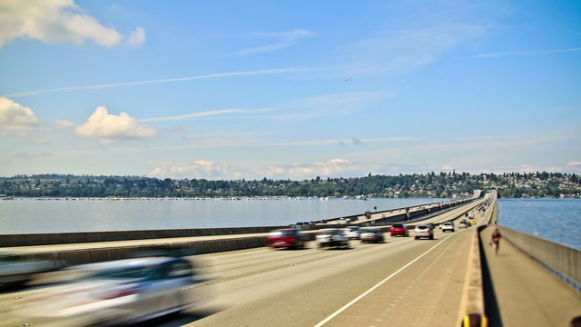 Seattle I-90 Traffic Time Lapse