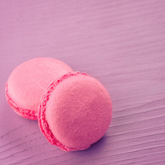 Obraz na płótnie Canvas pink macarons