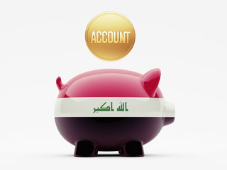 Iraq  Account Concept.