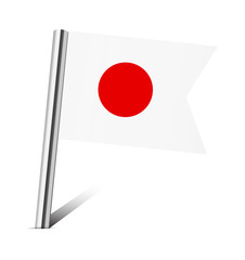 Japan flag pin