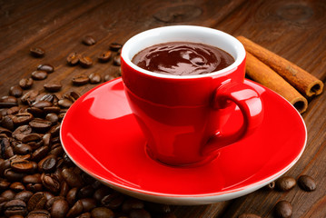 Mug of Hot Chocolate with Cinnamon