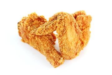 fried chicken drumsticks and wing