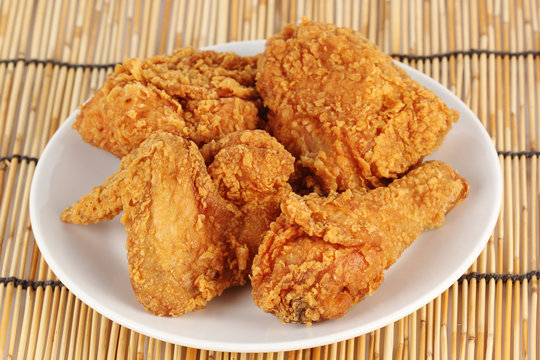 Close up Fresh fried chicken