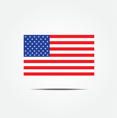 Illustration of the USA flag icon