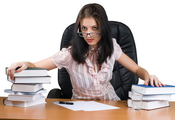 Lady-boss in office