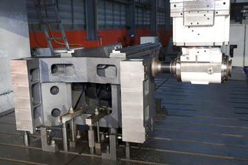 Metal drill. Metal industrial machines and tools