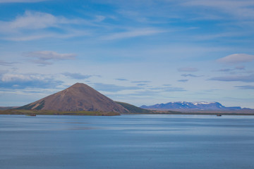 Fototapeta premium beautiful vibrant summer landscape of famous place tourist icela