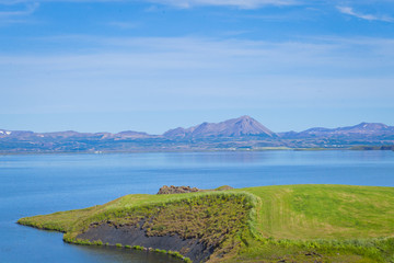 beautiful vibrant summer landscape of famous place tourist icela
