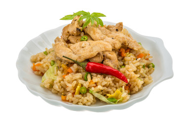 Fried rice with chicken