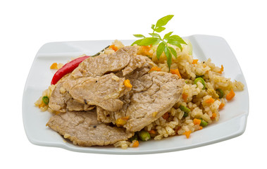 Fried rice with pork