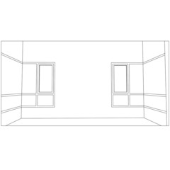 sketch design of interior ,vector 