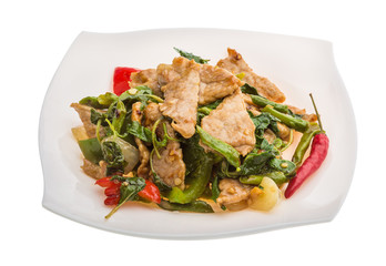 Pork with vegetables