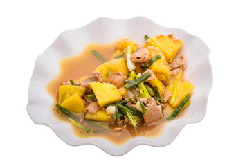 Pork and pineapple