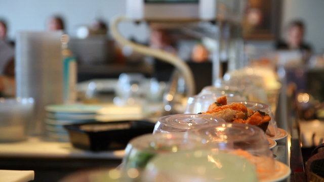 Sushi on Conveyer Belt