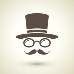 retro style hipster icon