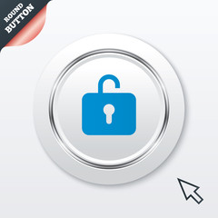 Lock sign icon. Login symbol.