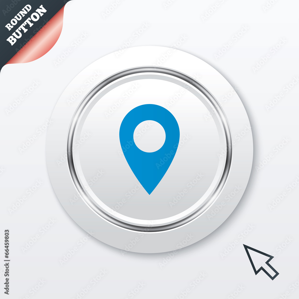 Poster map pointer icon. gps location symbol.