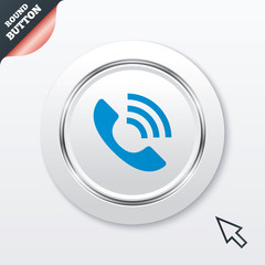 Phone sign icon. Support symbol.