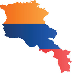 Obraz premium Armenia map