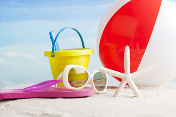 beach accesories, summer background