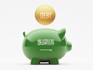 Saudi Arabia Debt Concept