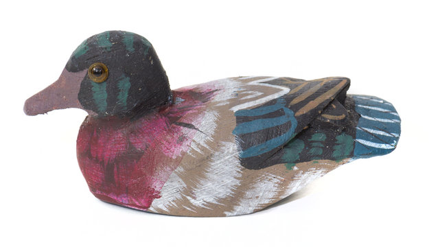 Decorative wooden duck