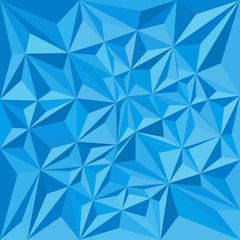blue abstract background by triangles, polygon