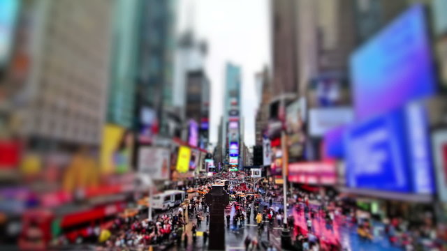 Times Square Time Lapse Wide