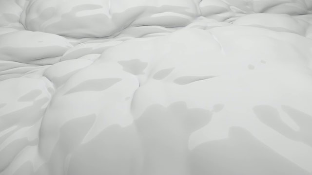 Gray floating substance. (loop-ready file)
