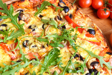 baked pizza