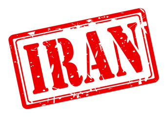 IRAN red stamp text