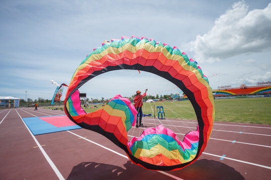 Pattani - MARCH 9- Many Fantasy kites in the International Kite
