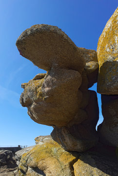 Nat&uuml;rliche Granitskulptur bei Trevignon