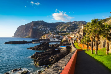 Madeira coastal view, looking South-Central - obrazy, fototapety, plakaty