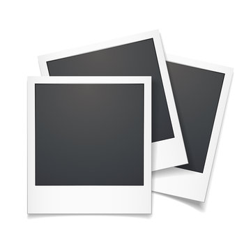 3d vector polaroid photo frame