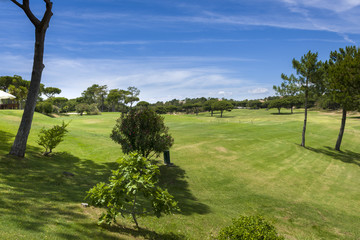 Golf field in the Vilamoura, Portugal