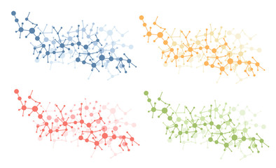 color molecule connection vector
