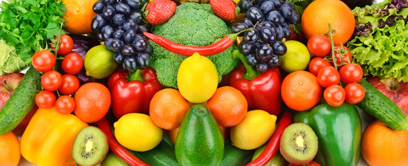 Naklejka na ściany i meble fruits and vegetables