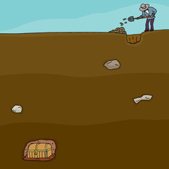 Treasure Hunter Digging