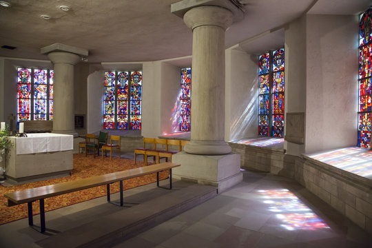 Ground floor of Notre-Dame cathedral in Luxembourg