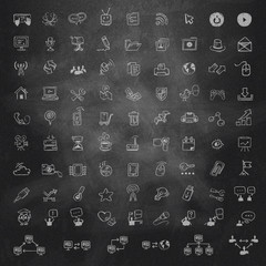 Internet symbols. Vector format